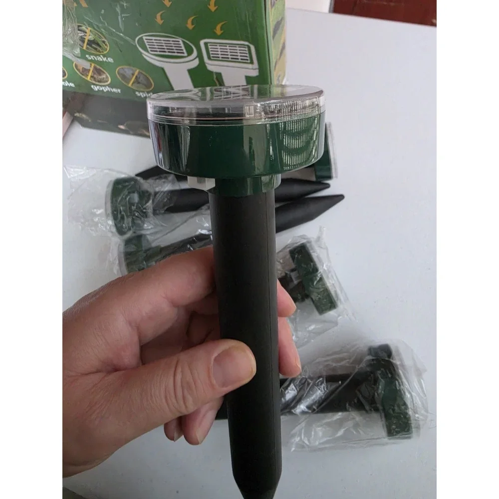 Mole Snake Spider Repeller Solar Ultrasonic Set Of 6